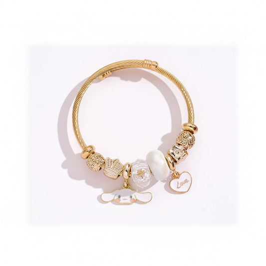 Kawaii White Gold Bracelet