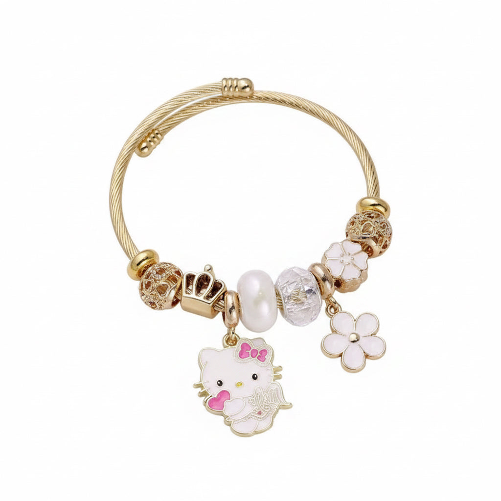 Kawaii Angel Gold Bracelet