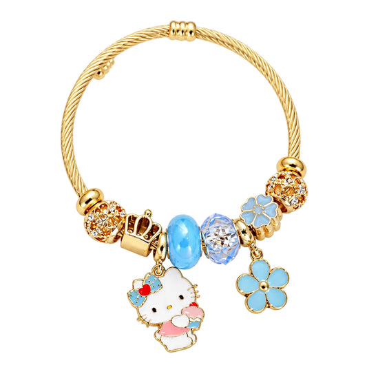 Kawaii Cupcake Gold Bracelet