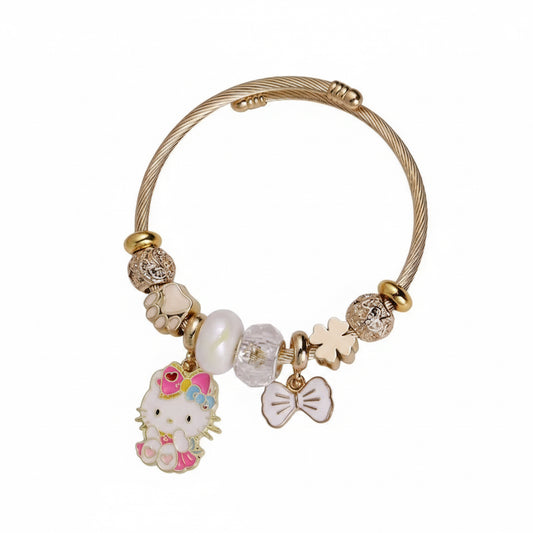 Kawaii Princess Gold Bracelet